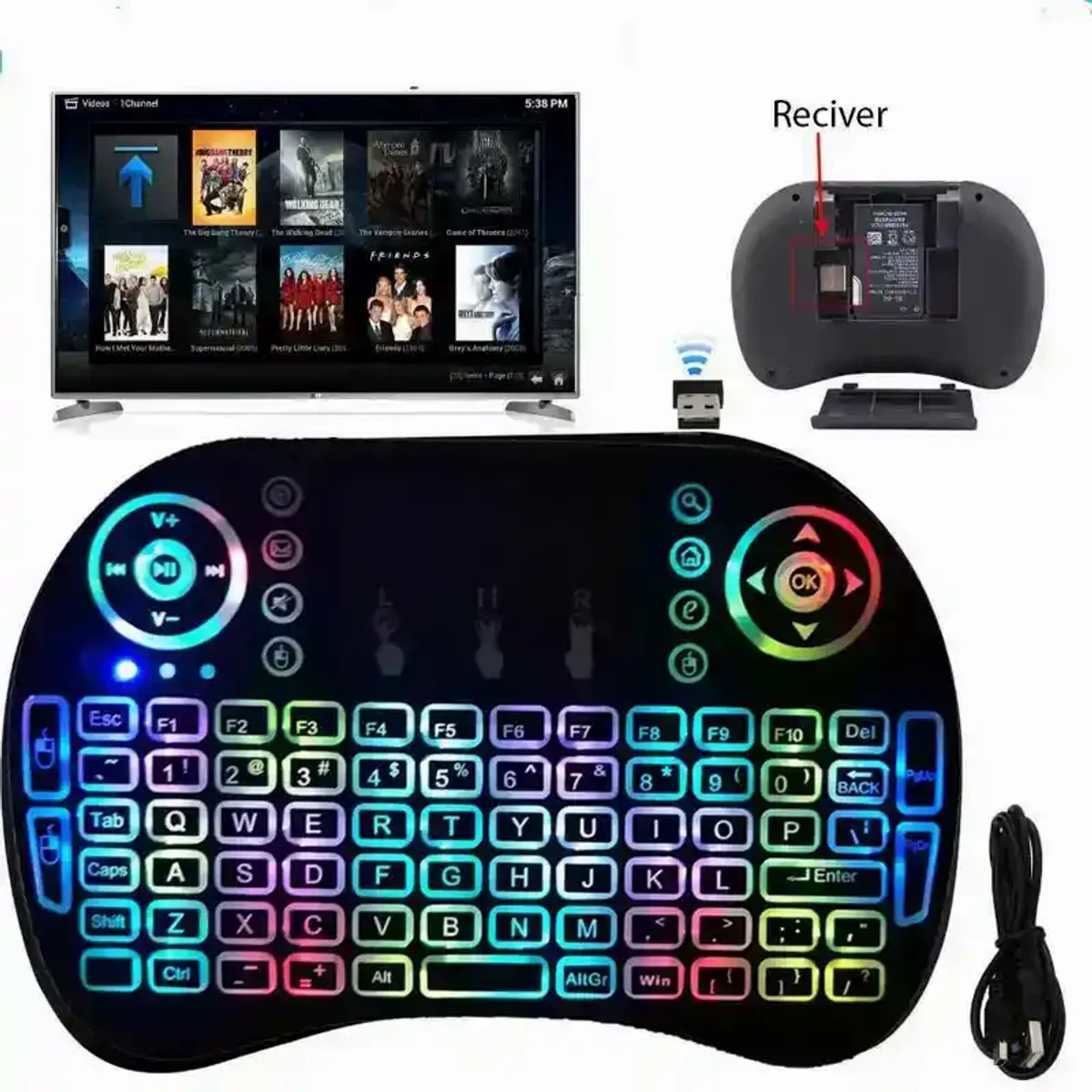 MINI WIRELESS KEYBOARD & TOUCHPAD MOUSE FOR ANDROID TV