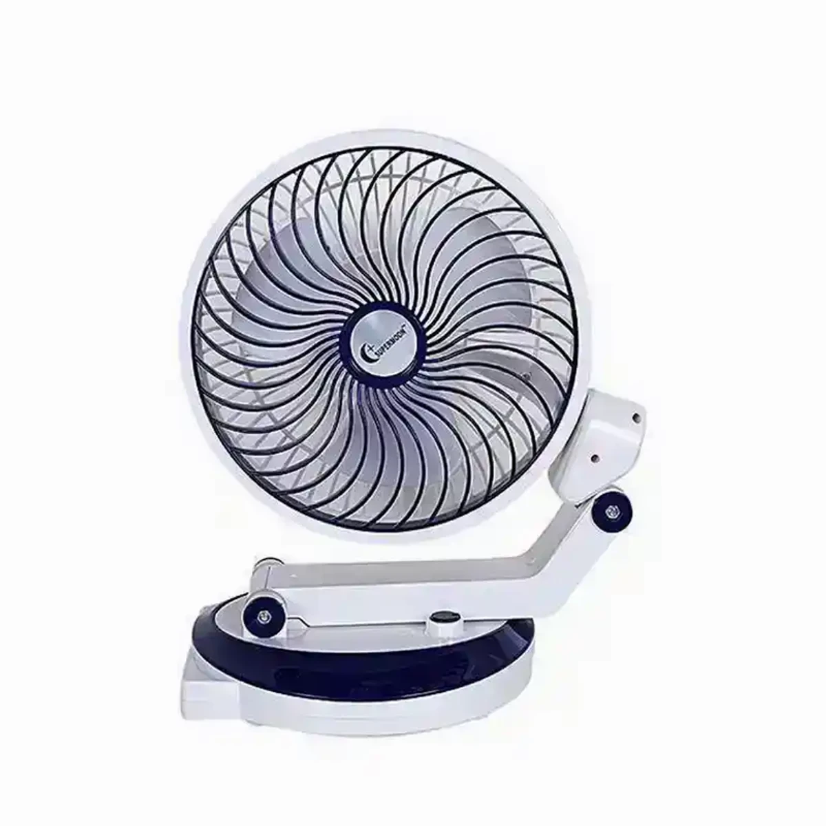 SUPERMOON RECHARGEABLE TABLE FAN PLUS LIGHT