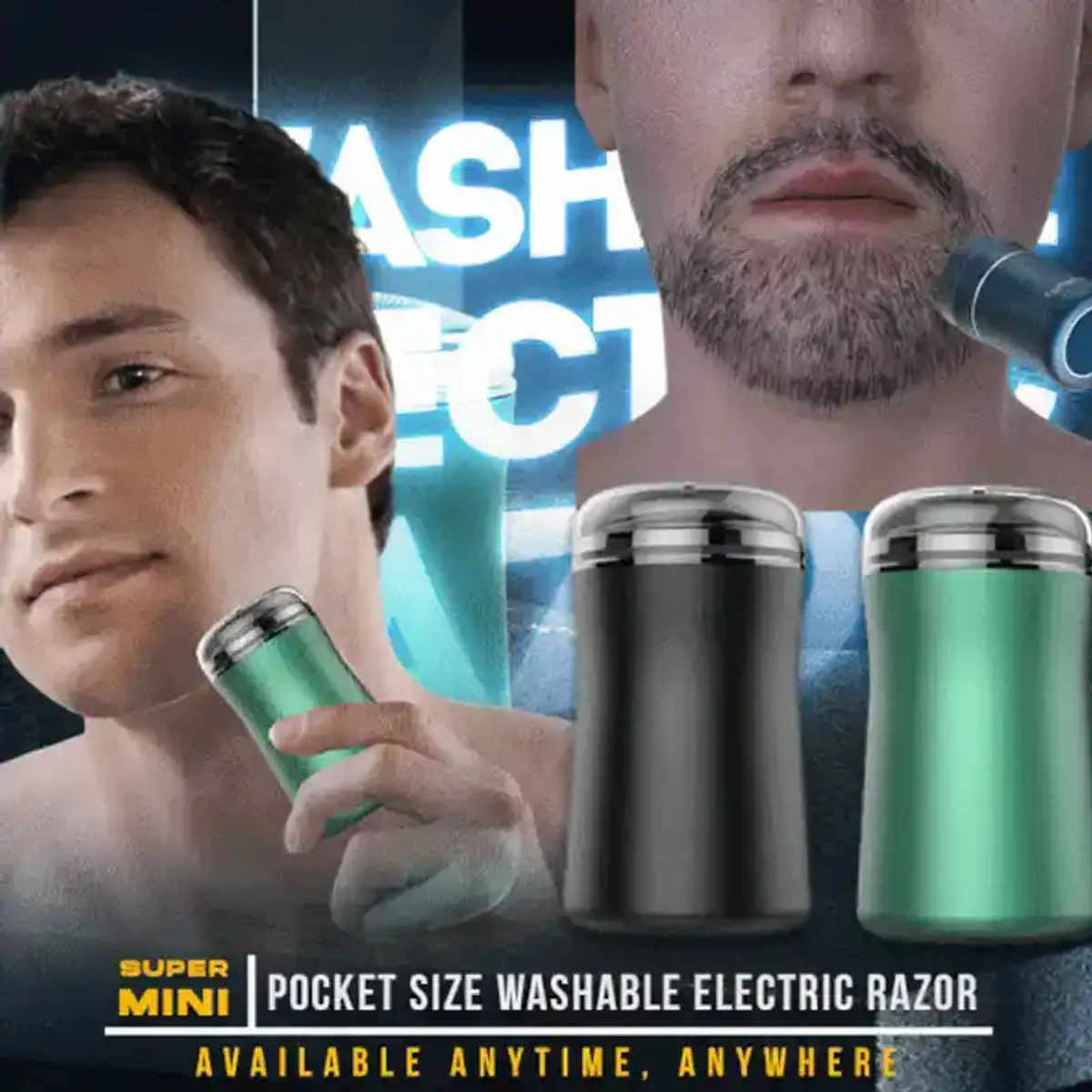 POCKET SIZE WASHABLE ELECTRIC RAZOR