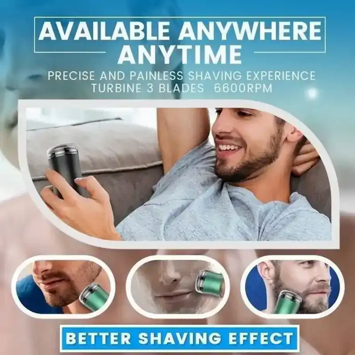 POCKET SIZE WASHABLE ELECTRIC RAZOR